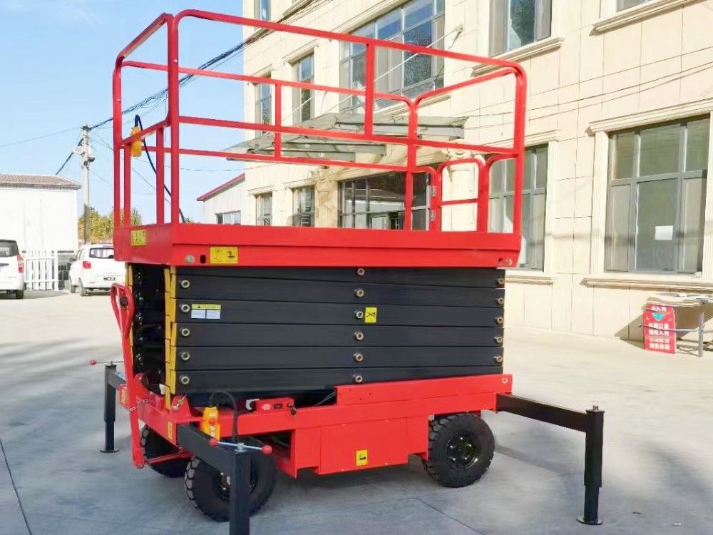 自行走剪叉式液壓維修平臺、登高車、升降機廠家品牌