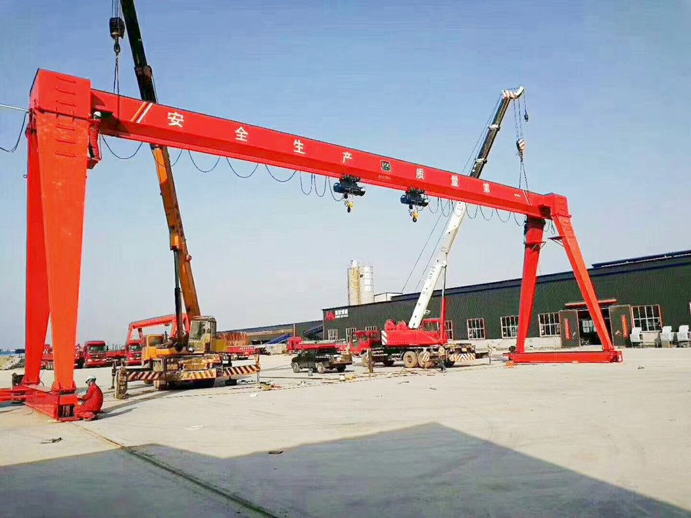 河南焦作龍門吊、龍門天車、吊機(jī)-MHE型電動(dòng)葫蘆單梁門式起重機(jī)