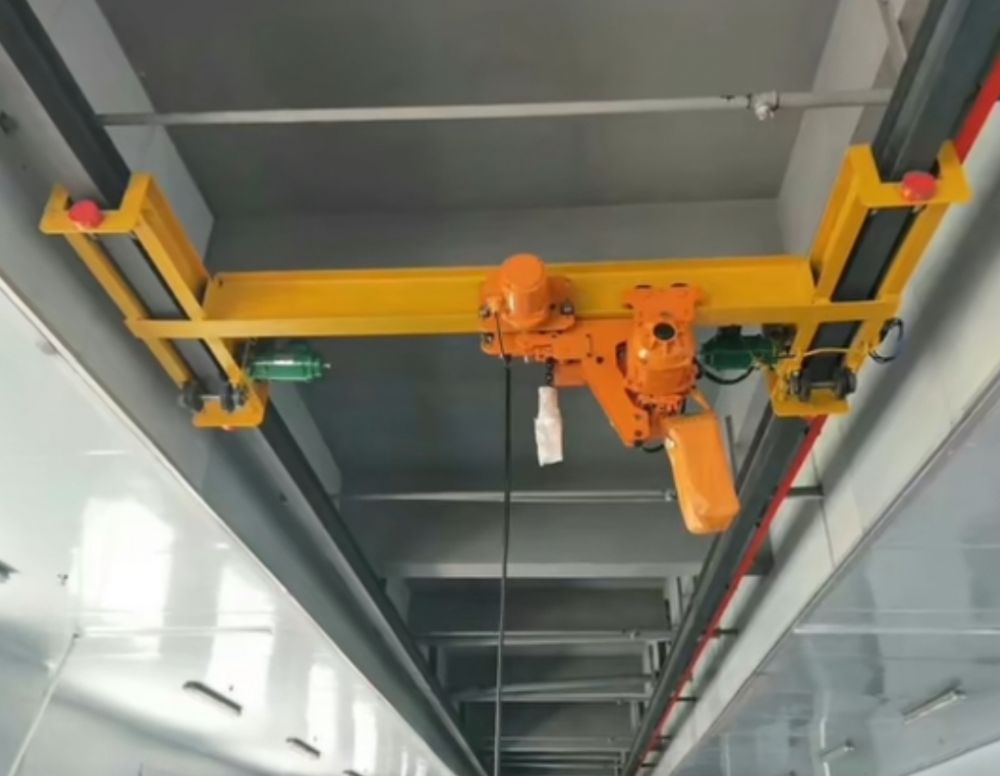 歐式起重機，歐式電動單梁懸掛起重機廠家生產(chǎn)安裝維修