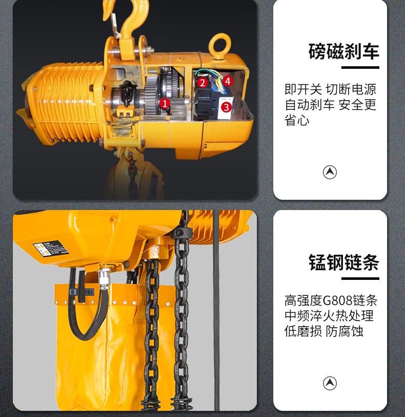 雙速環(huán)鏈電動(dòng)葫蘆結(jié)構(gòu)組成部分